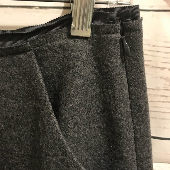 J. Crew Grey Felted Wool Mini Size 2 - Picture 5 of 6